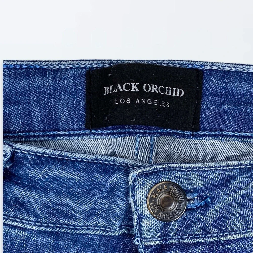 BLACK ORCHID 27 Jude Mid Rise Skinny‎ Jeans Casual Distressed Streetwear